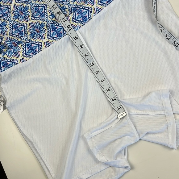 Rafaella Tile Floral Skirt Skort with Charm Blue and White Size XL - Picture 12 of 15